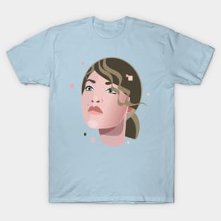 Woman with Curly Bangs T-Shirt